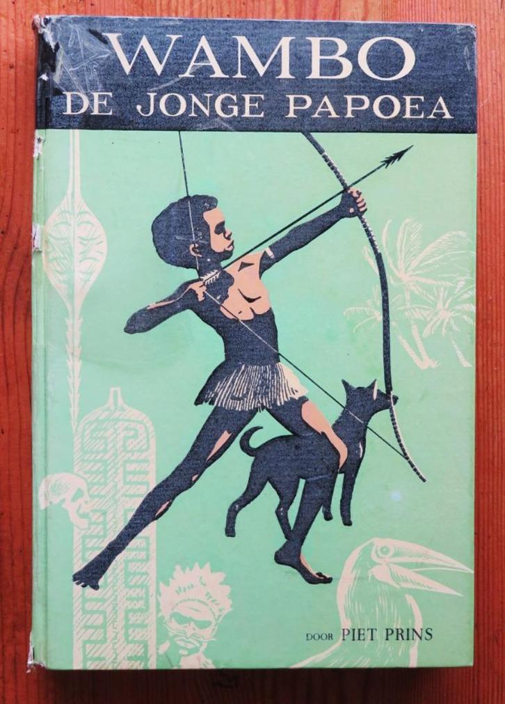 Piet Prins: Wambo de jonge Papoea ( 1e druk ), Boeken, Kinderboeken | Jeugd | 10 tot 12 jaar, Gelezen, Ophalen of Verzenden