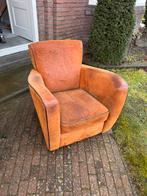 Leren stoel, Huis en Inrichting, Ophalen, Gebruikt, Minder dan 75 cm, Leer