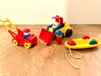 Lego Duplo Voertuigenset: Brandweer, Graafmachine, rammelaar, Ophalen of Verzenden, Gebruikt, Duplo
