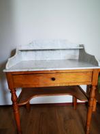 Antieke wastafel met marmeren blad, Antiek en Kunst, Ophalen