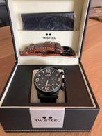 Tw steel MS34, Sieraden, Tassen en Uiterlijk, Horloges | Heren, Leer, Staal, Zo goed als nieuw, Ophalen