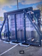 Hardhouten nok raamkozijnen, Gevelraam of Ruit, Nieuw, Dubbelglas, 160 cm of meer