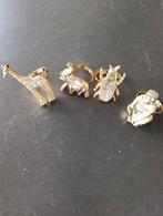 Goudkleurige Dieren Servetringen - Set van 4, Ophalen of Verzenden, Zo goed als nieuw, Rvs of Chroom