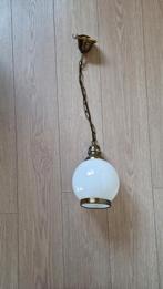 Hanglamp met glazen bol, Ophalen, Gebruikt, Glas