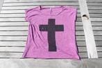Paars zomer shirt maat XS, Verzenden, Paars, Zo goed als nieuw, Korte mouw