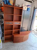 Kersenhouten wandkast /tv kast, Ophalen, Kersenhout, Gebruikt, 200 cm of meer