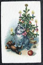 De poes als kerstcadeau onder de kerstboom, Verzenden, 1920 tot 1940, Ongelopen, Hond of Kat
