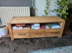 Houten TV Meubel met Lades, Ophalen, 100 tot 150 cm, Minder dan 100 cm, Modern