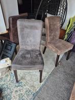 Set van steigerhouten tafel en 4 tot 6 stoelen, Bruin, Ophalen of Verzenden, Zo goed als nieuw, Vier