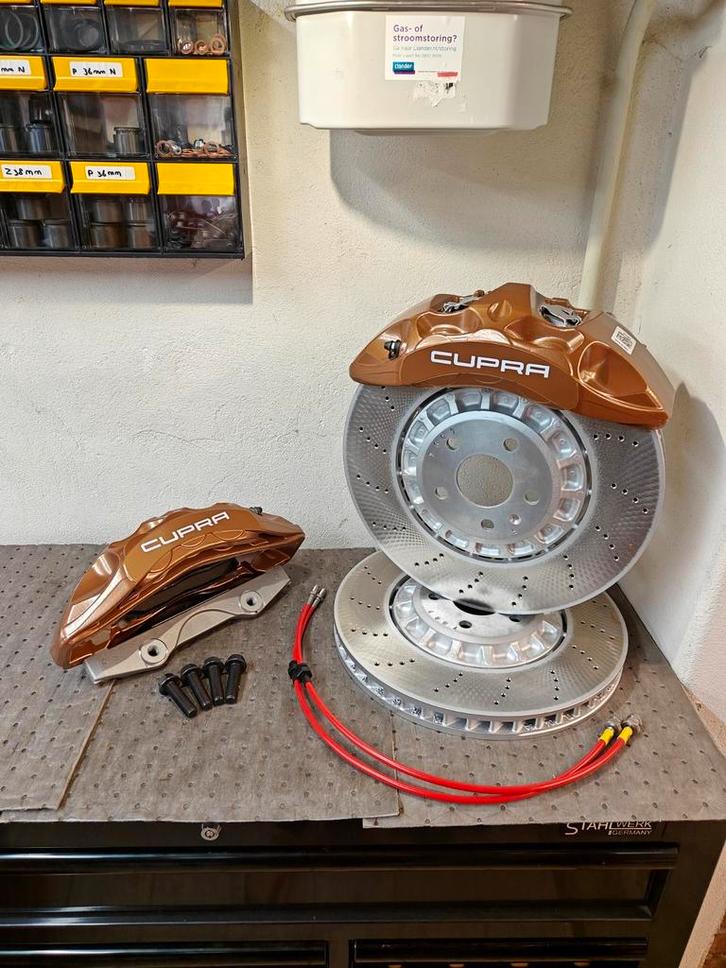 Audi rsq3 / Cupra 374mm big brake kit, golf 5/6/7/8, mqb etc, Auto-onderdelen, Remmen en Aandrijving, Audi, Nieuw, Ophalen of Verzenden