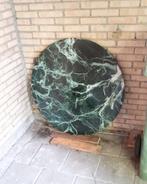 Groen marmer blad rond - Verde Mare, Ophalen, Overige materialen, Gebruikt, 50 tot 100 cm