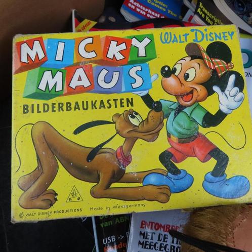 puzzel blokken Disney Mickey Mouse voor 6 puzzels 60er jaren, Verzamelen, Disney, Gebruikt, Overige typen, Mickey Mouse, Verzenden