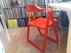 rood kunststof klapstoel jaren 70 design vintage retro 1970s, Huis en Inrichting, Stoelen, Kunststof, Gebruikt, ?, Jaren 70 kunststof design vintage retro 1970s