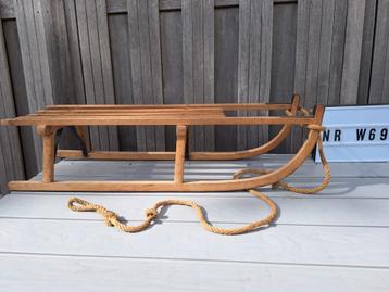 Houten Davos slee 100 cm met trekkoord  beschikbaar voor biedingen