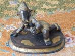 Prachtig antiek brons beeld uit India van Ganesha 19 cm., Antiek en Kunst, Ophalen of Verzenden