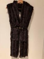 Vintage Bont Gilet met Riem, Kleding | Dames, Verzenden, Zo goed als nieuw, Maat 38/40 (M), Bruin