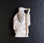 Netsuke Antiek Japan Been Jurojin Lang Leven waaier, Antiek en Kunst, Verzenden