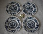 4 x Wedgwood enouch blue onion cake/gebak bordje, Huis en Inrichting, Keuken | Servies, Gebruikt, Ophalen of Verzenden, Bord(en)