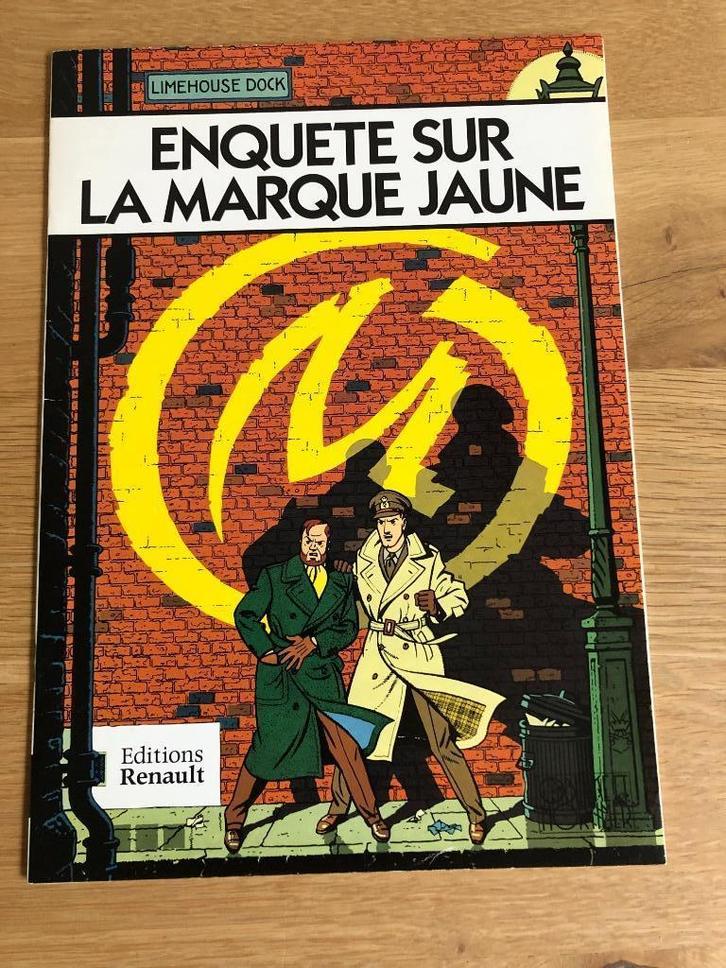 Blake & Mortimer Enquête Marque Jaune (Editons Renault)1994, Boeken, Auto's | Folders en Tijdschriften, Zo goed als nieuw, Renault