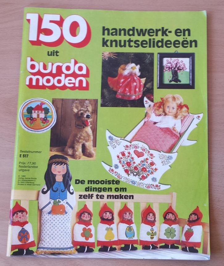 Burda Moden - 150 Handwerk- en Knutselideeën - 1980, Boeken, Hobby en Vrije tijd, Gelezen, Overige onderwerpen, Ophalen of Verzenden