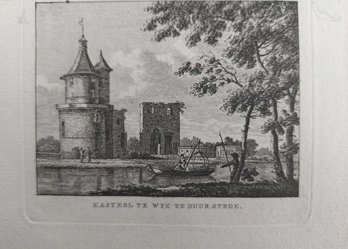 208 / Kasteel Wyk by Duurstede - Wijk bij Duurstede, Antiek en Kunst, Kunst | Etsen en Gravures, Ophalen of Verzenden