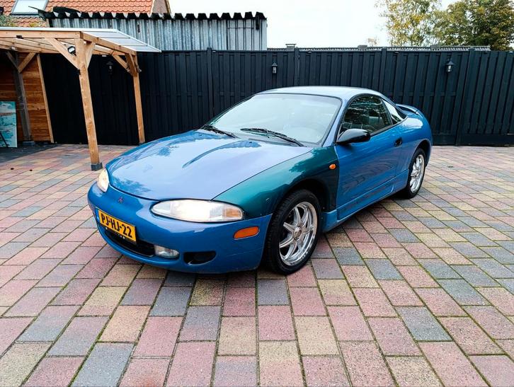 Mitsubishi Eclipse 2.0 GSI 1996 Blauw, Auto's, Mitsubishi, Particulier, Eclipse, Benzine, Coupé, Handgeschakeld, Origineel Nederlands