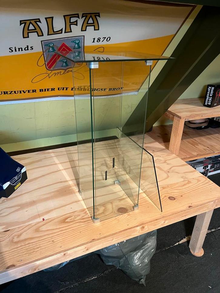 Glazen Vitrinekast / Displaykast, Huis en Inrichting, Kasten | Vitrinekasten, Zo goed als nieuw, 100 tot 150 cm, Minder dan 50 cm