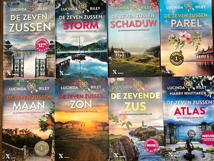 Lucinda Riley - zeven zussen serie compleet, atlas, zon,maan, Boeken, Romans, Zo goed als nieuw, Nederland, Ophalen of Verzenden