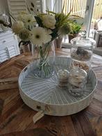Nieuw  riviera maison  rattan dienblad/tray  60 cm!, Ophalen of Verzenden, Nieuw, Rond, Overige materialen