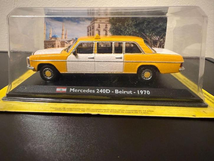 Mercedes 240D Beirut 1970 Modelauto, Hobby en Vrije tijd, Modelauto's | 1:18, Zo goed als nieuw, Auto, Overige merken, Ophalen of Verzenden
