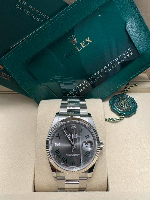 Rolex Datejust 36mm 126234 Wimbledon 02-2025 ongedragen, Sieraden, Tassen en Uiterlijk, Horloges | Heren, Nieuw, Polshorloge, Rolex