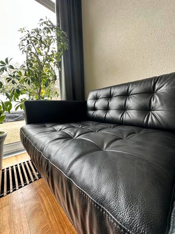 LANDSKRONA 3-zitsbank ikea - zwart leer - afbeelding 2