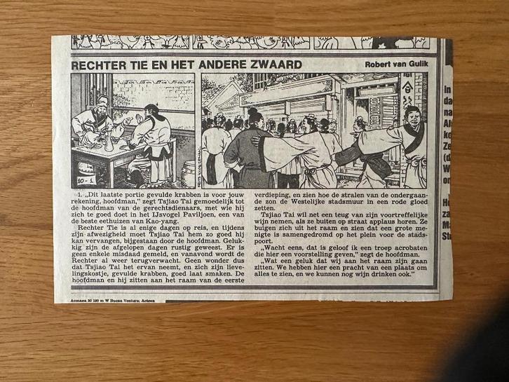 Rechter Tie krantenstrip nr. 10 – Algemeen Dagblad (1981), Verzamelen, Stripfiguren, Ophalen