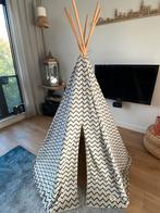 Prachtige tipi tent - merk Nobodinoz - creme/blauw, Ophalen, Zo goed als nieuw