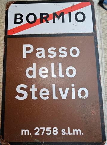 Bord Passo dello Stelvio  20x30 cm beschikbaar voor biedingen