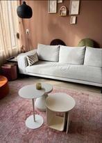 Bijzettafeltje / salontafel Lavinio kwantum beige, Ophalen, Rond, 50 tot 100 cm, Zo goed als nieuw