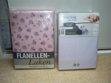 Flanellen laken en Onderlaken flanel. Nieuw beschikbaar voor biedingen