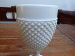 Vintage opaline coupe/kelk in wit, 16 cm., Ophalen of Verzenden