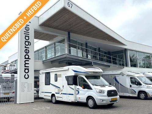 Chausson Flash 718 EB QUEENSBED + HEFBED EURO5 DAKAIRCO, Caravans en Kamperen, Campers, Bedrijf, tot en met 4, Half-integraal