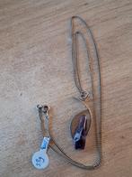 835 zilver kettingkje met 925 zilver hangertje, Ophalen of Verzenden, Zilver, Zilver