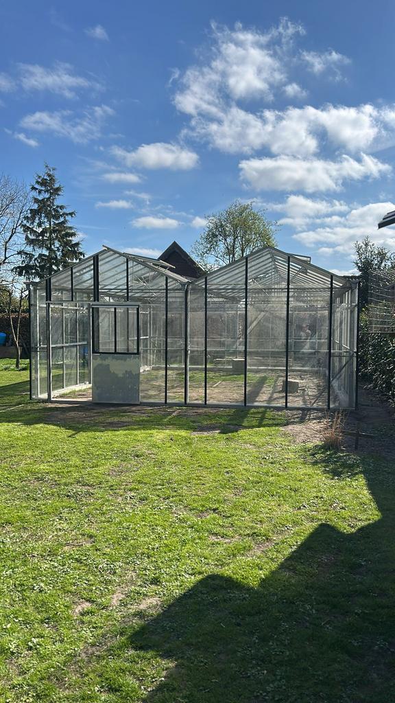 Hobbykas op maat gemaakt van gerecycled materiaal, Tuin en Terras, Kassen, Zo goed als nieuw, Aluminium, Glas, Ophalen of Verzenden