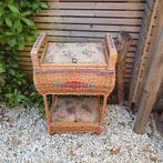 Vintage - Naaimand - Naaikist - Riet/Rotan - Met INHOUD! *, Ophalen, Gebruikt, Overige typen