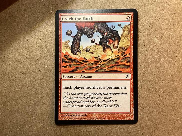 1x Crack the Earth [098/165] (Excellent), Hobby en Vrije tijd, Verzamelkaartspellen | Magic the Gathering, Zo goed als nieuw, Losse kaart