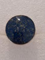 Zilveren ring met Lapis lazuli steen-- ringmaat 18, 18 tot 19, Nieuw, Dame, Zilver