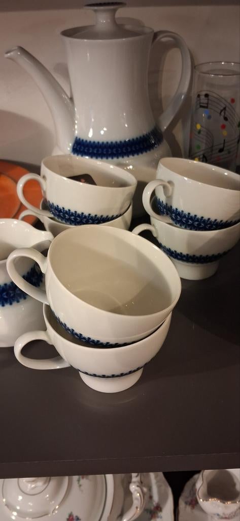 Vintage Thomas Germany Koffieset, Gebruikt, Thomas Germany, Service@rosenthal.de, Ophalen of Verzenden