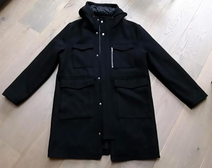 Te koop: Mooie lange jas van het merk FIND (nieuw) MT: XL, Kleding | Heren, Jassen | Winter, Nieuw, Maat 56/58 (XL), Zwart, Ophalen of Verzenden