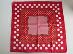 satijnen De Bijenkorf sjaaltje rood met chains, halsdoek, Maat 38/40 (M), Bijenkorf, Ophalen of Verzenden, Zo goed als nieuw