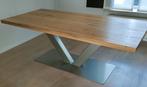 Blank Eikenhouten eettafel 220*100cm, Huis en Inrichting, Tafels | Eettafels, Ophalen, 100 tot 150 cm, 200 cm of meer, Zo goed als nieuw