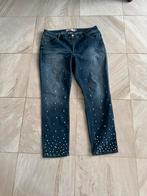 Mooie blauwe jeans met parels mt 50, Kleding | Dames, Spijkerbroeken en Jeans, Ophalen of Verzenden, Gedragen, Blauw, Overige jeansmaten