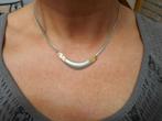 zilveren bicolor modernist collier nr.1234